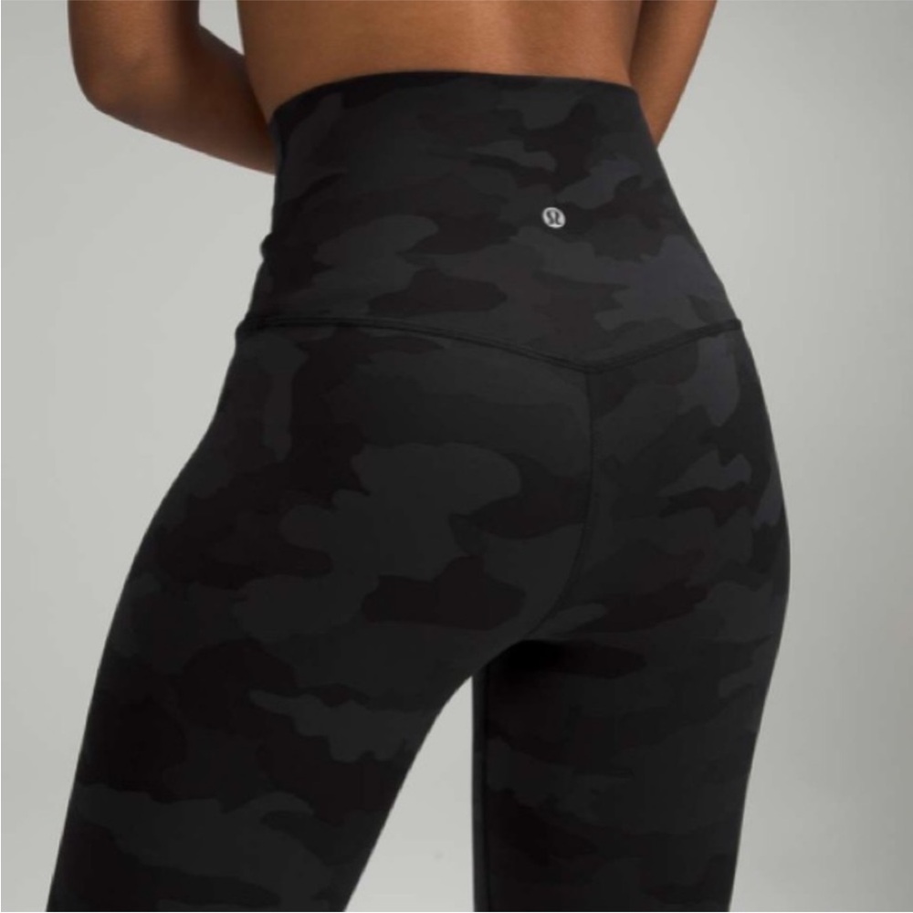 Lululemon Align Super High Rise Pant 28” Legging Incognito Camo Grey - Picture 6 of 6